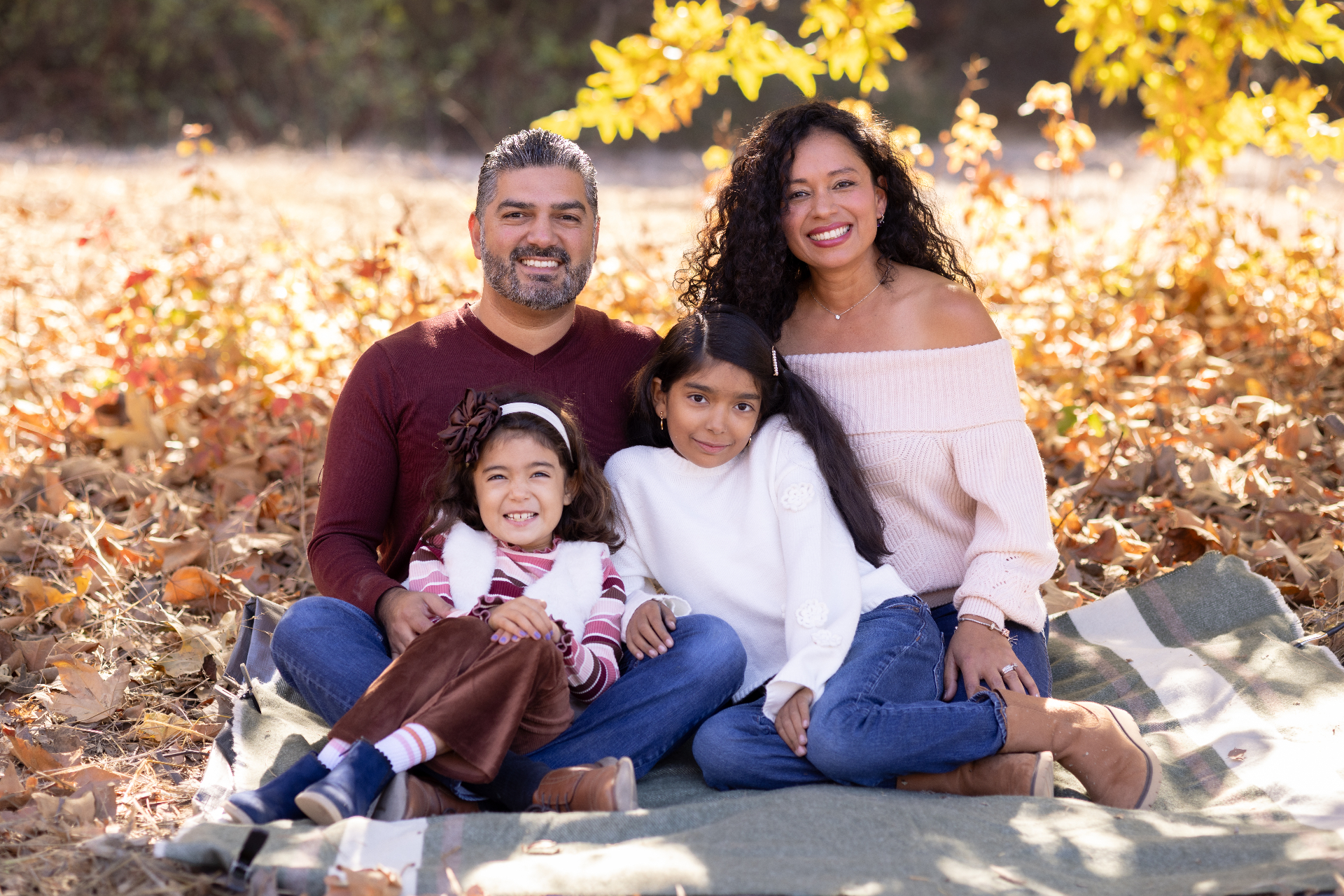 Omar with his family enjoying time outdoors in San Diego
