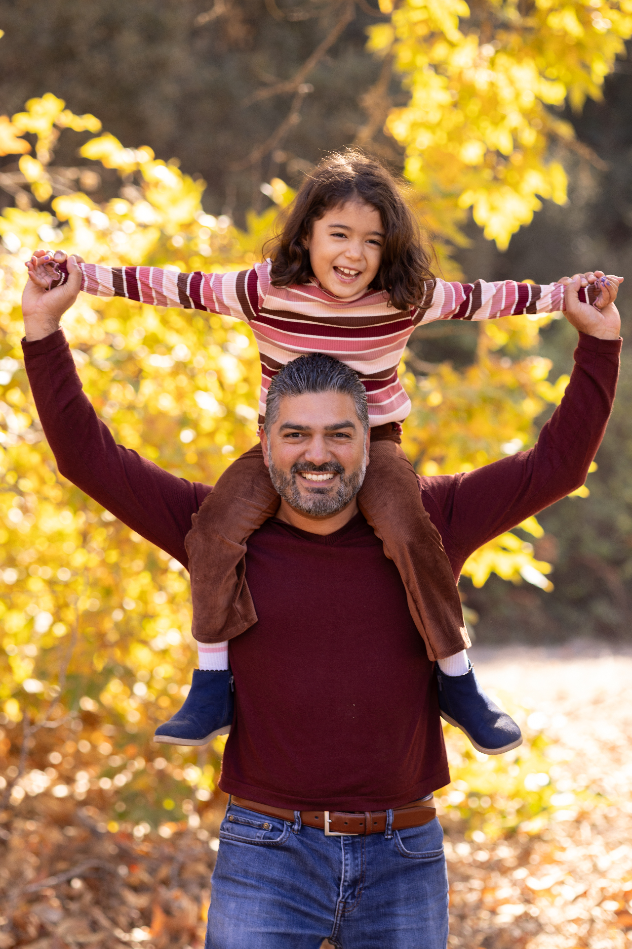 Omar spending quality time with his daughter